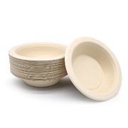 Wheature 100% Compostable 350ml Sugarcane Pulp Soup Bowls