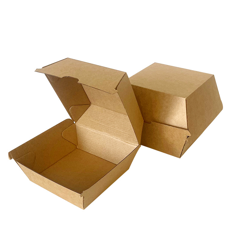 Disposable Cardboard Packaging Box for Hamburger