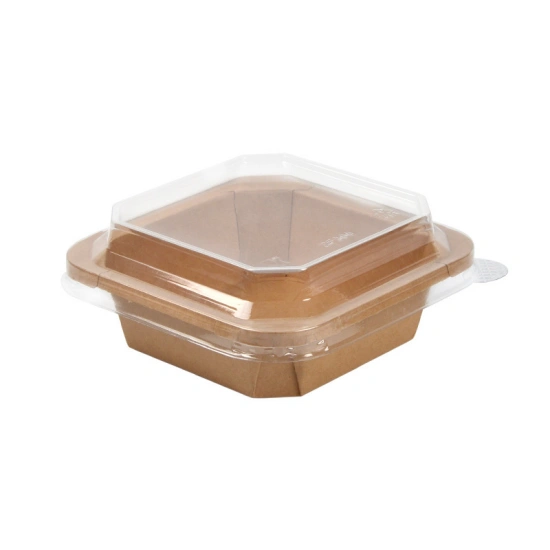 Disposable Kraft Paper salad Bowls for to go Food Containers